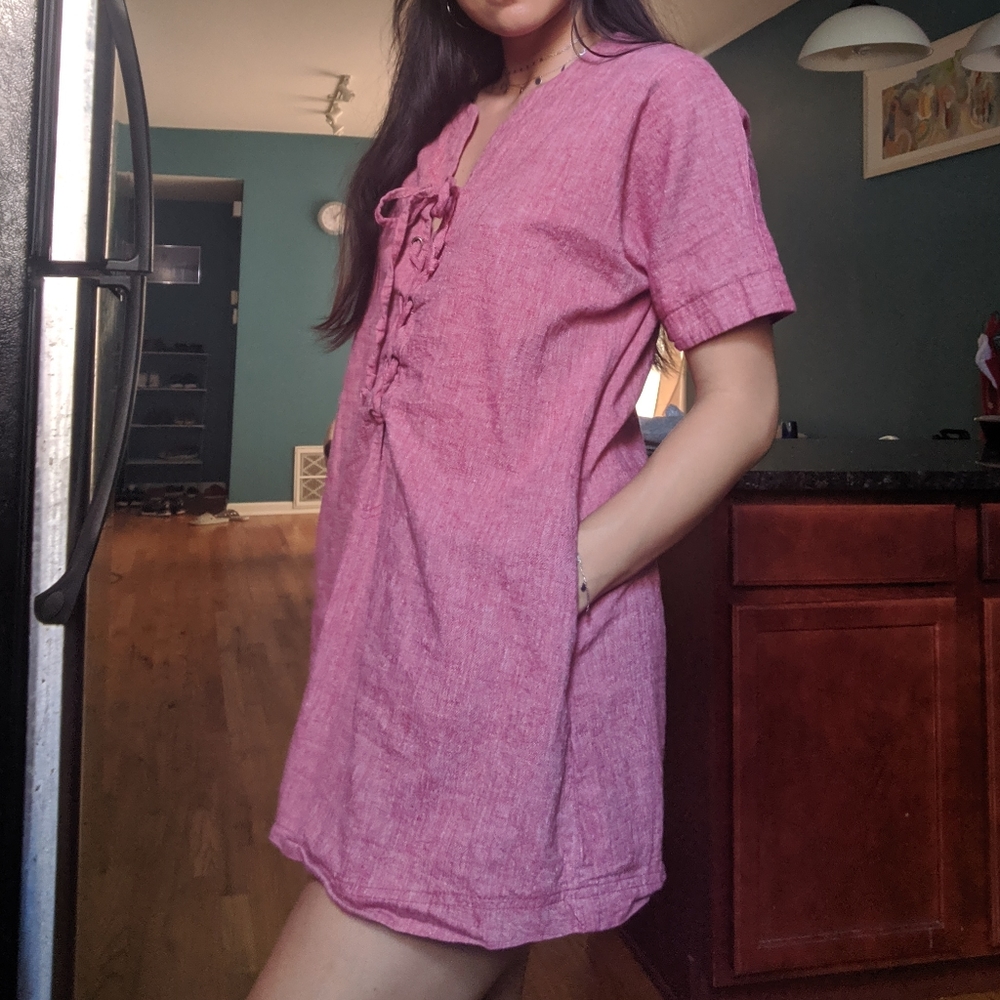 Reformation shirt dress